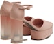 Shop (Women) HERMES Fever Buckle Peep-Toe High Heels 'Rose Quartz' H222010Z-R0