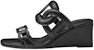 (Women) HERMES Figari 55 'Black Leather Mule Wedge' H222149Z-02