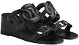 Shop (Women) HERMES Figari 55 'Black Leather Mule Wedge' H222149Z-02