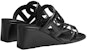 (Women) HERMES Figari 55 'Black Leather Mule Wedge' H222149Z-02