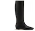Order (Women) HERMES Finale Leather Tall Boot 'Black Square Toe' H222025Z-02