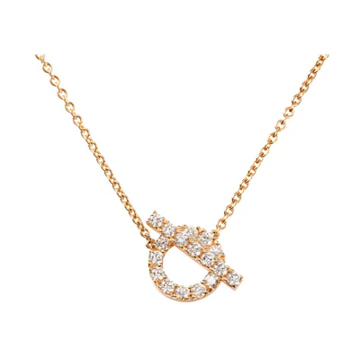(Women) HERMES FINESSE Diamond Pendant Necklace for Women H219315B-00