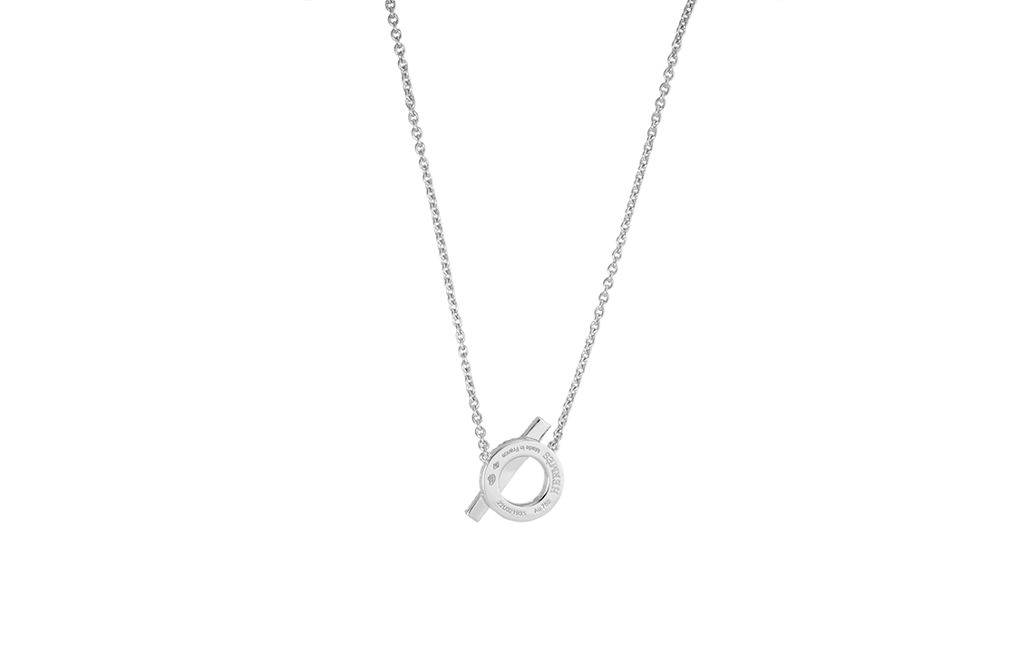 (Women) HERMES Finesse Platinum White Diamond Necklace for Women H219310B-00 圖 3