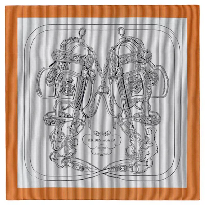 (Women) HERMES Finesse Printed Silk Scarf for Women in Orange. H011266S-02 Order (Women) HERMES Finesse Printed Silk Scarf for Women in Orange. H011266S-02