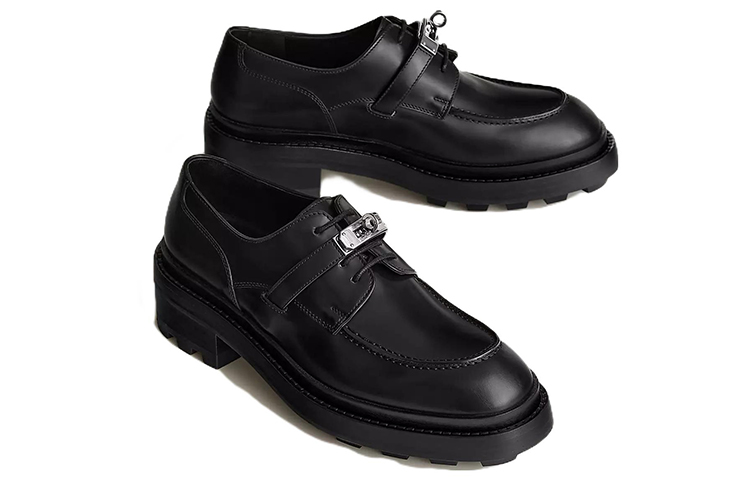 Shop (W) HERMES Pertama 'Kulit Anak Laki Hitam Mengkilap' H222072Z-02