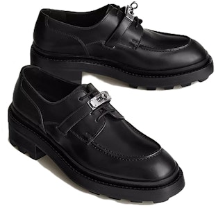 HERMES愛馬仕 First 亮面小牛皮 休閒單鞋 女款 黑色 Shop HERMES愛馬仕 First 亮面小牛皮 休閒單鞋 女款 黑色