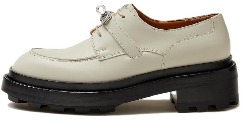 (Women) HERMES First Oxford 'White Leather Platform' H222071Z-F8 Buy (Women) HERMES First Oxford 'White Leather Platform' H222071Z-F8