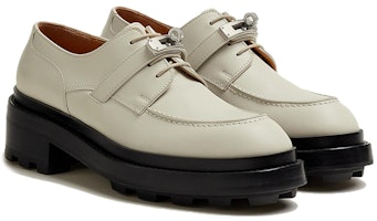 (W) 爱马仕首次牛津鞋“白色皮革厚底” H222071Z-F8 Lookbook (W) 爱马仕首次牛津鞋“白色皮革厚底” H222071Z-F8