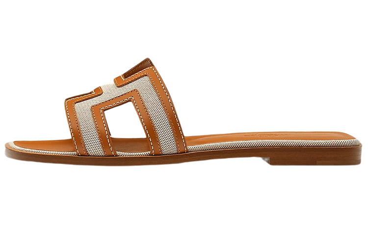 (Women) HERMES Flat Mule 'Brown Calfskin' H221106Z-79