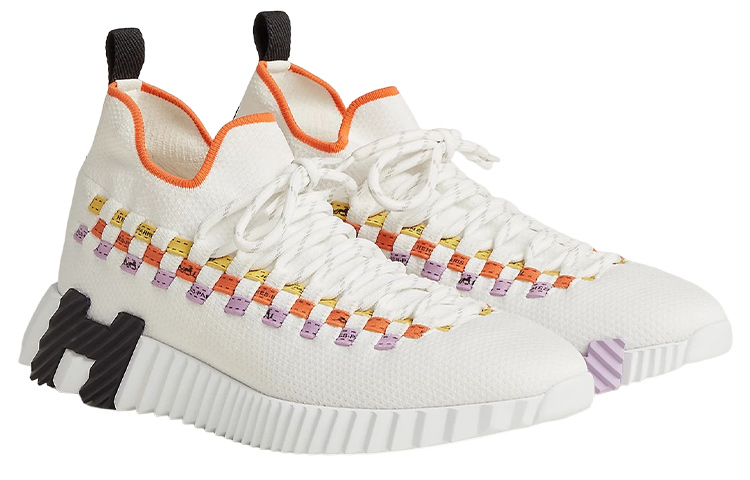 (W) HERMES Flex 'White Fashion Lace Low-Top' 圖 3