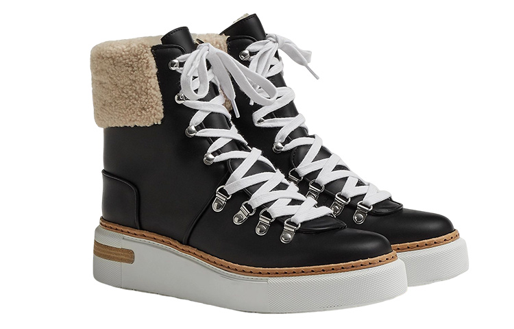 (W) HERMES Flocon Ankle Boot 'Black' 圖 3