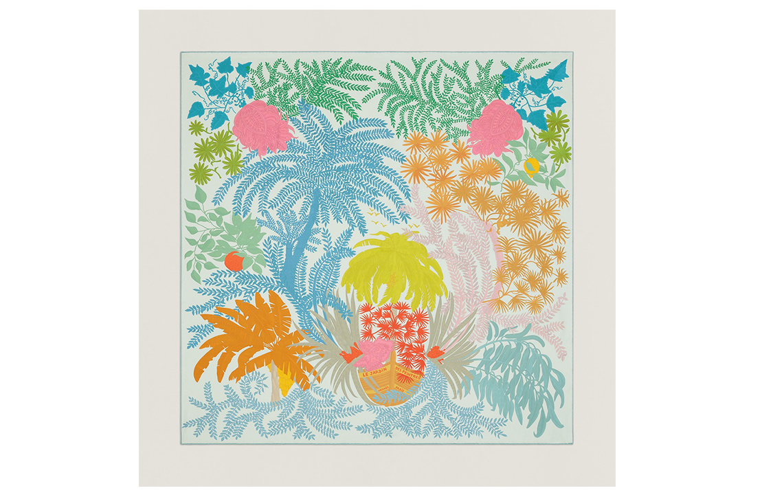 (Women) HERMES Floral Pattern Print Silk Scarf for Women - Multicolor H903908S 08 圖 3