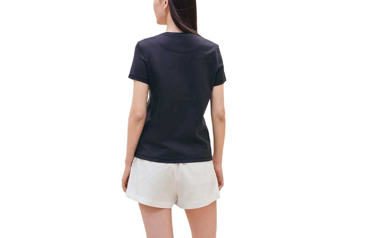 (Women) HERMES Floral Print Crewneck Short Sleeve T-Shirt Women Black SS24 H4E4629DA5H 圖 3