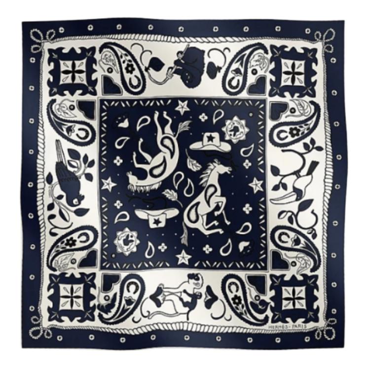 (Women) HERMES Floral Print Silk Scarf for Women Multicolor 104838951 圖 2