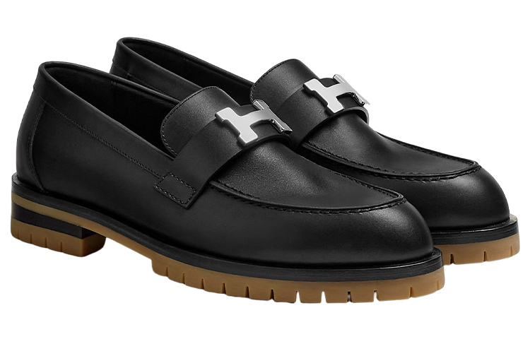 Lookbook HERMES愛馬仕 Foble 平底 女性休閒單鞋 女款 黑色