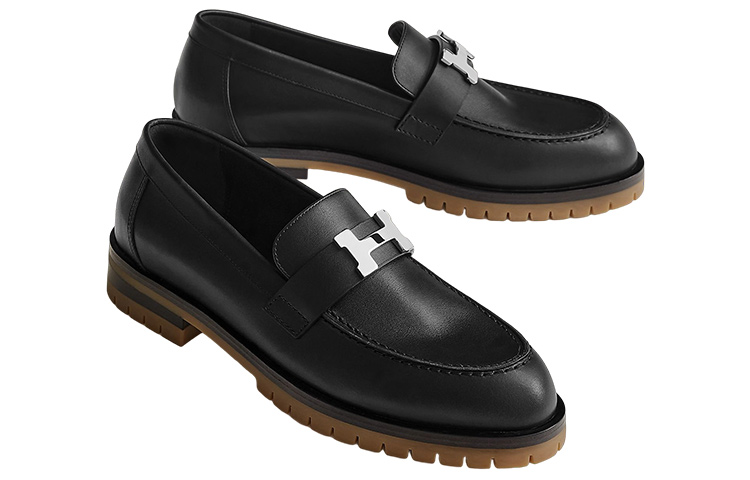 Shop HERMES愛馬仕 Foble 平底 女性休閒單鞋 女款 黑色