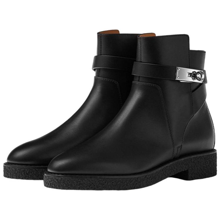 Lookbook (W) HERMES Kasut Buku Lali "Hitam" H222084Z-03