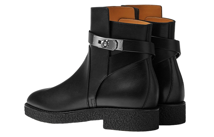 Purchase (W) HERMES Kasut Buku Lali "Hitam" H222084Z-03