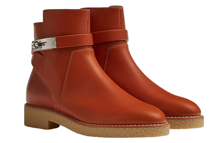 Lookbook HERMES愛馬仕 Follow 短靴 女款 棕色