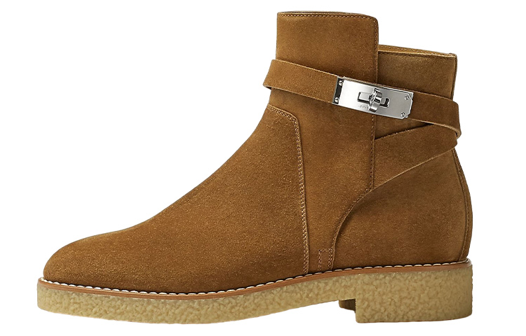 (Women) HERMES Follow Suede Ankle Boot 'Brown' H222086Z-E5