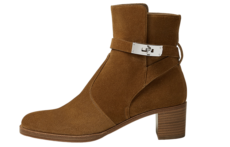 (W) HERMES Frenchie 'Brown Leather Boot'