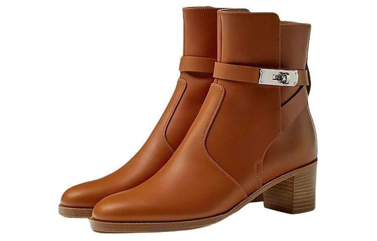 (W) HERMES Freniche 50 'Brown Leather' 圖 3