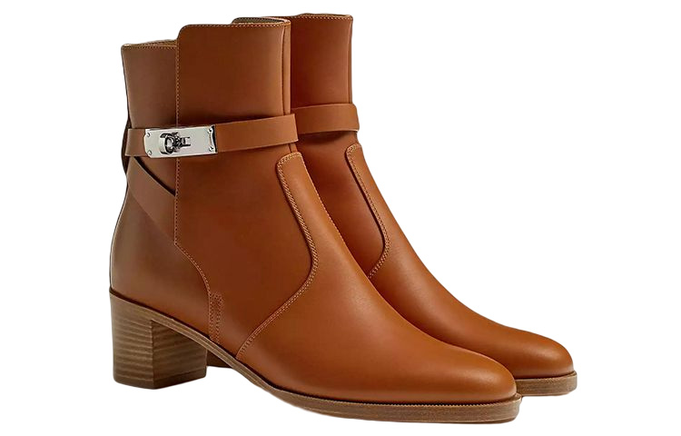 (W) HERMES Freniche 50 'Brown Leather' 圖 4