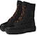 (W) HERMES But Hitam Kulit Segar Lace-Up Ankle Boot H232064-Z02