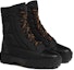 Shop (W) HERMES But Hitam Kulit Segar Lace-Up Ankle Boot H232064-Z02