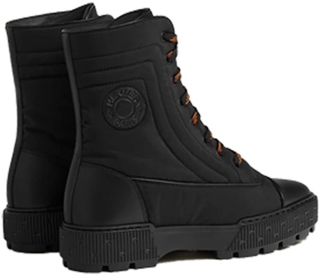 (W) HERMES But Hitam Kulit Segar Lace-Up Ankle Boot H232064-Z02 Purchase (W) HERMES But Hitam Kulit Segar Lace-Up Ankle Boot H232064-Z02