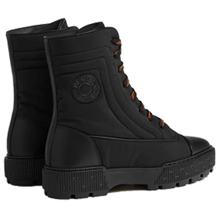 Purchase (W) HERMES Sepatu Bot Kulit Tali Pergelangan 'Hitam' H232064-Z02