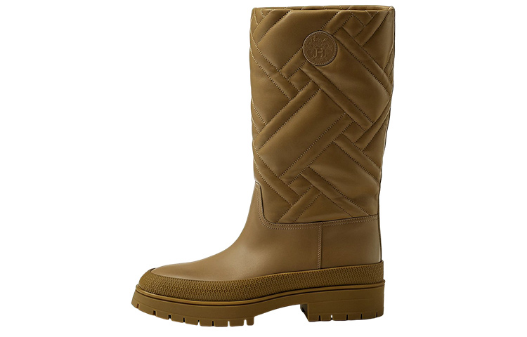 (Women) HERMES Fuji Leather High-Top Boot 'Brown' H222048Z-BK