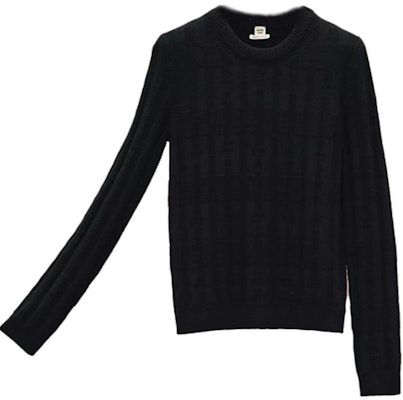 (Women) HERMES FW21 Black Wool Pullover Sweater H1H2641D602 Buy (Women) HERMES FW21 Black Wool Pullover Sweater H1H2641D602