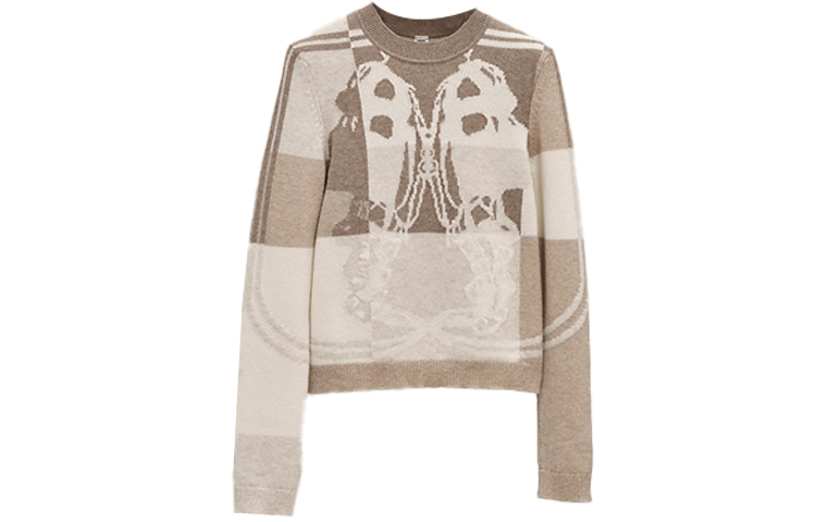 Order (Women) HERMES FW21 Cashmere Pullover Sweater in Linen Beige. H1H2606D25K