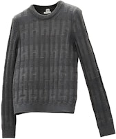 (Women) HERMES FW21 Wool Long-Sleeve Pullover Sweater Gray H1H2641D62C (Women) HERMES FW21 Wool Long-Sleeve Pullover Sweater Gray H1H2641D62C