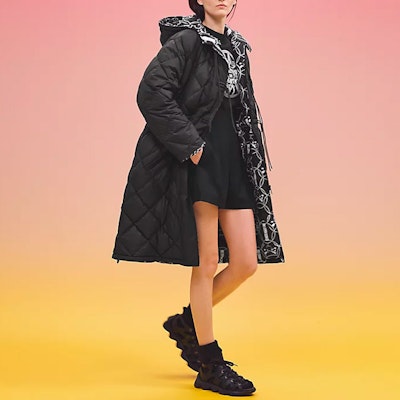 (W) HERMES FW22 Jaket Hitam Panjang Hoodie Musim Sejuk H2H0158D402 Shop (W) HERMES FW22 Jaket Hitam Panjang Hoodie Musim Sejuk H2H0158D402