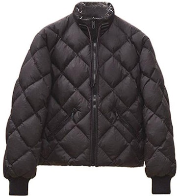 (W) HERMES FW22 Jaket Hitam Corak Geometrik & Kolar Berdiri. H2H0159D402 Buy (W) HERMES FW22 Jaket Hitam Corak Geometrik & Kolar Berdiri. H2H0159D402