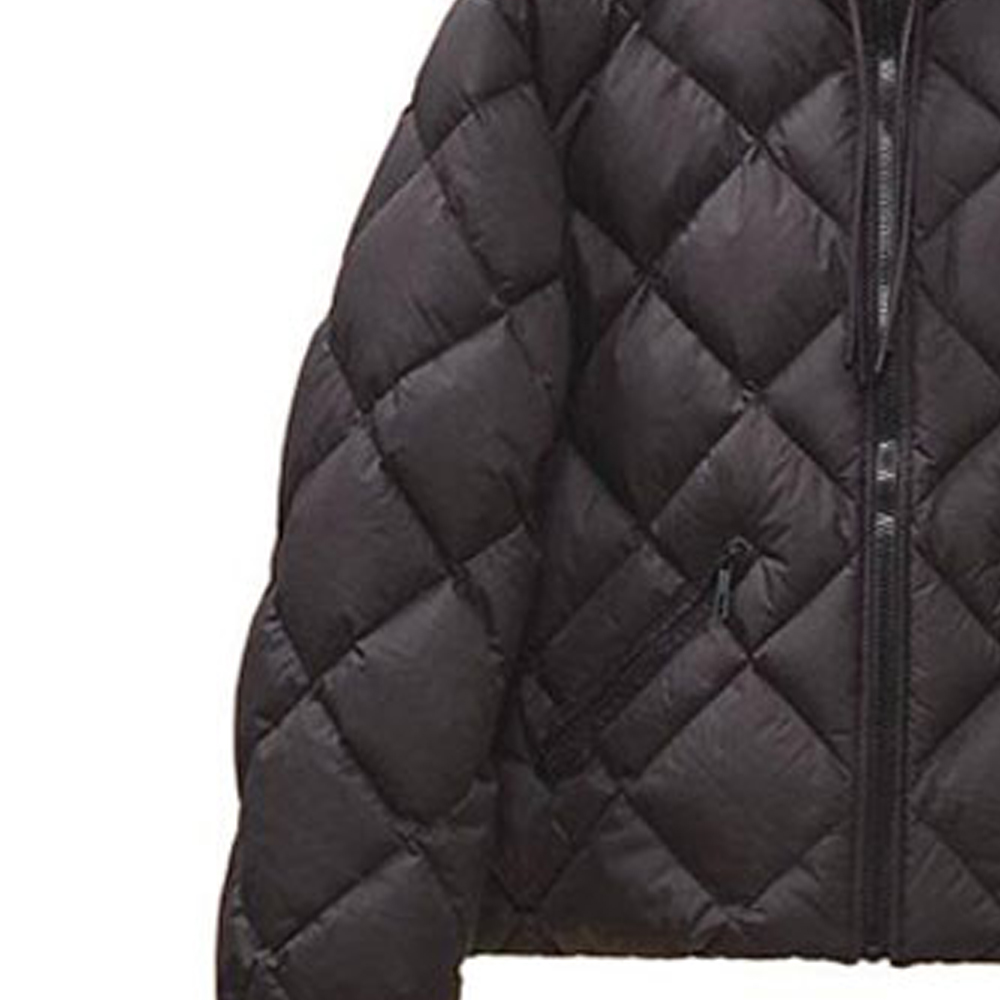 Sizing (W) HERMES FW22 Jaket Hitam Corak Geometrik & Kolar Berdiri. H2H0159D402