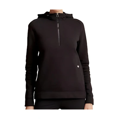 (Women) HERMES FW22 Black Long Sleeve Zip Hoodie. H800735E01