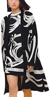 (Women) HERMES FW22 Black Patterned Jacquard Cashmere Sweater Medium-Length. H2H2105D202 (Women) HERMES FW22 Black Patterned Jacquard Cashmere Sweater Medium-Length. H2H2105D202