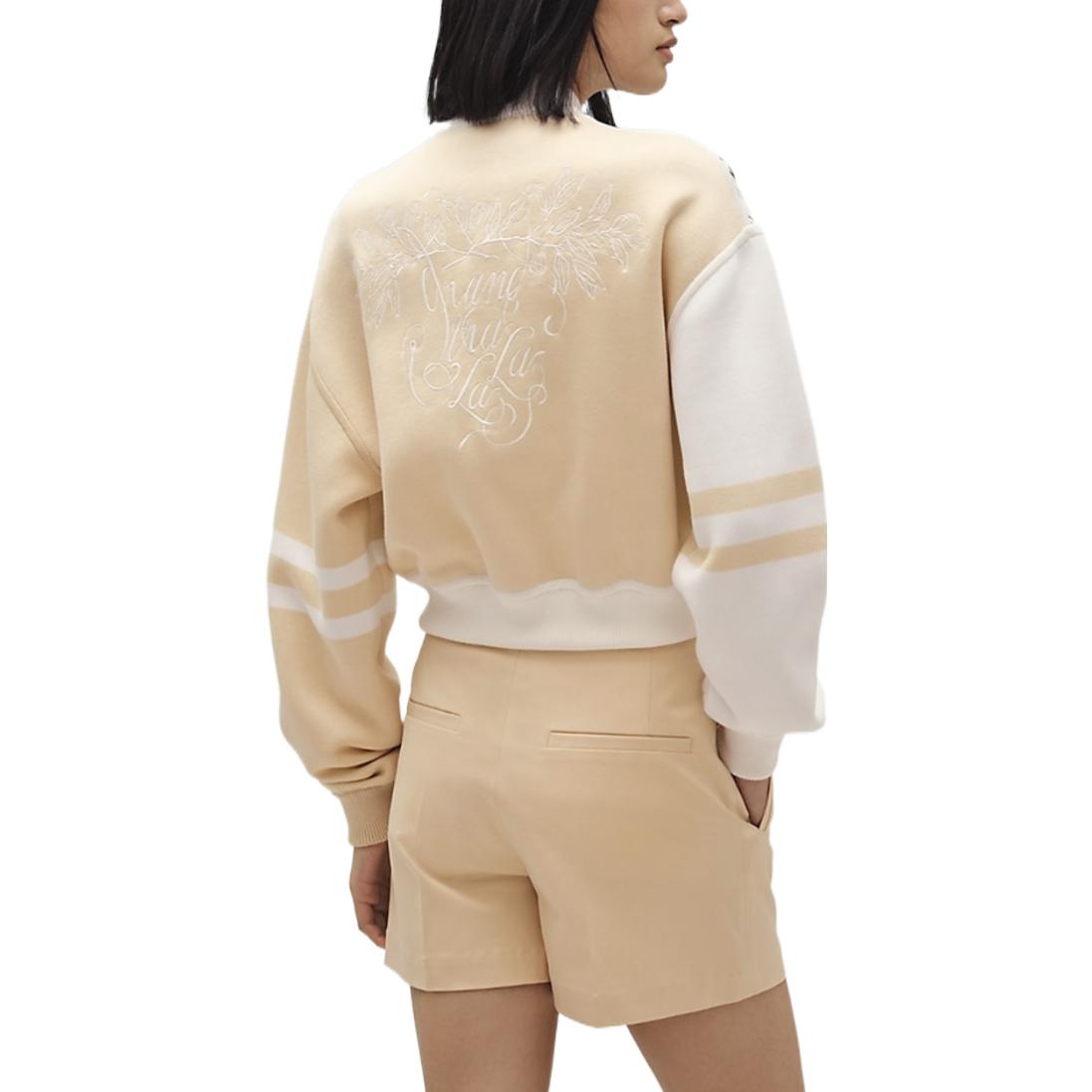 Shop (W) HERMES 2022秋冬奶油色印花飛行夾克外套。 H2E2828D05R