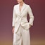 Shop (Women) HERMES FW22 Double-Breasted White Blazer Jacket H2H0201DP9134