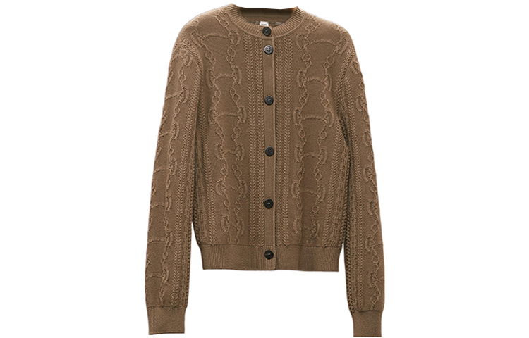 (Women) HERMES FW22  Gobi Green Geometric Wool Jacquard Knit Sweater. H2H2707D6BK 圖 2