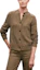 Lookbook (Women) HERMES FW22 Gobi Green Geometric Wool Jacquard Knit Sweater. H2H2707D6BK