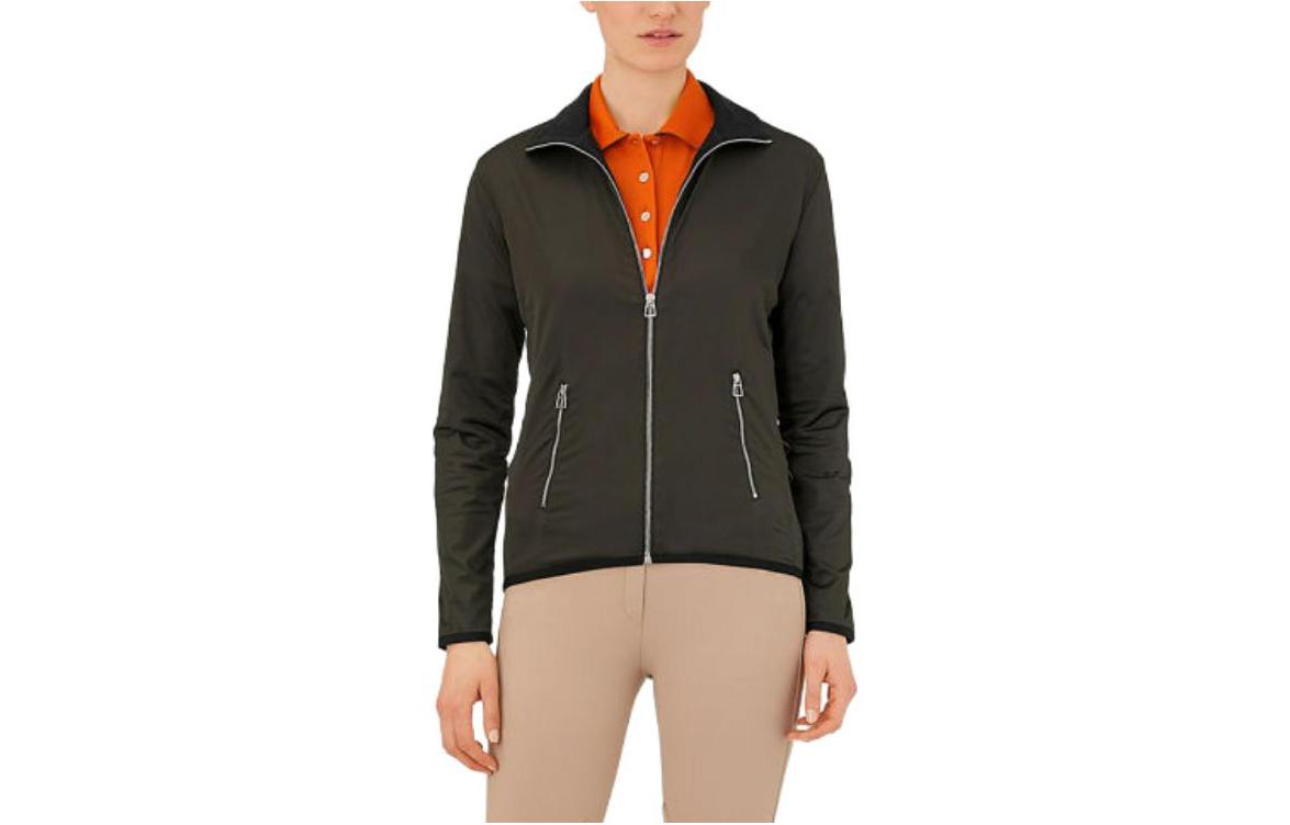 Order (W) 爱马仕 2022秋冬绿色纯色拉链夹克 H800165E02