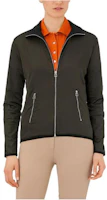 Order (W) 愛馬仕 FW22 綠色純色拉鍊外套 H800165E02
