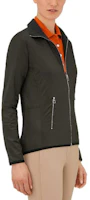 Shop (W) 愛馬仕 FW22 綠色純色拉鍊外套 H800165E02