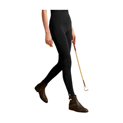 (Women) HERMES FW22 High-Waisted Drawstring Slim Casual Pants Black H800725E01