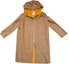 Order (Women) HERMES FW22 Solid Color Hooded Coat with Patch Pocket in Dark Khaki. H3E0105DC32