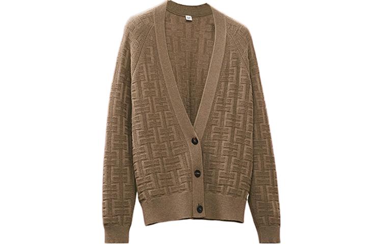 Order (W) エルメス FW22 ソリッドカラーニットカーディガン アイアングリーン メンズ/レディース H2H2705DA4I